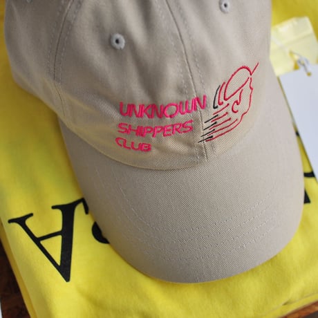 ★soe READY TO WEAR /  UNKNOWN SHIPPERS CLUB" 6 Pannel Cap (BEIGE) ★