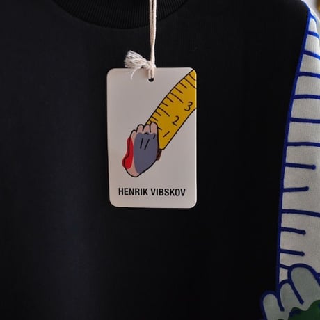 ★ 18AW NEW ! / HENRIK VIBSKOV - SHOULDER TAPE SWEAT (BLACK) ★