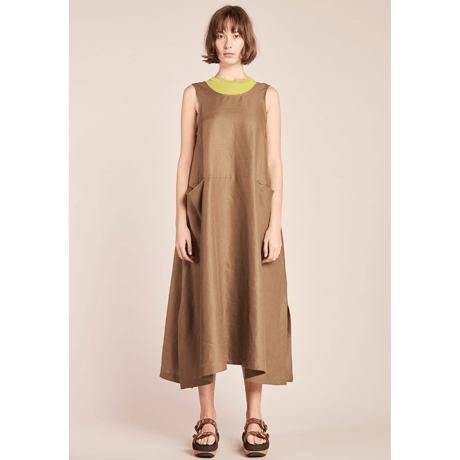 ★ KLOKE  / LUNA DRESS ( TOBACCO / S ) ★