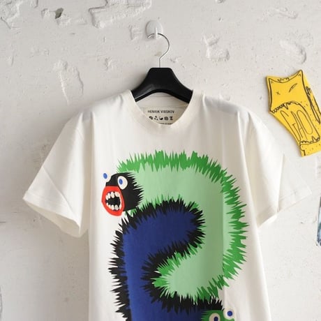 ★ 18SS NEW ! / HENRIK VIBSKOV - WING WANG MONSTER TEE (WHITE) ★