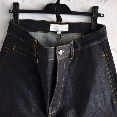 ☆  20SS / STUDIO NICHOLSON  /  BILL SELVEDGE DENIM CLASSIC FLAT FRONT TAPERED DENIM  (INDIGO) ☆
