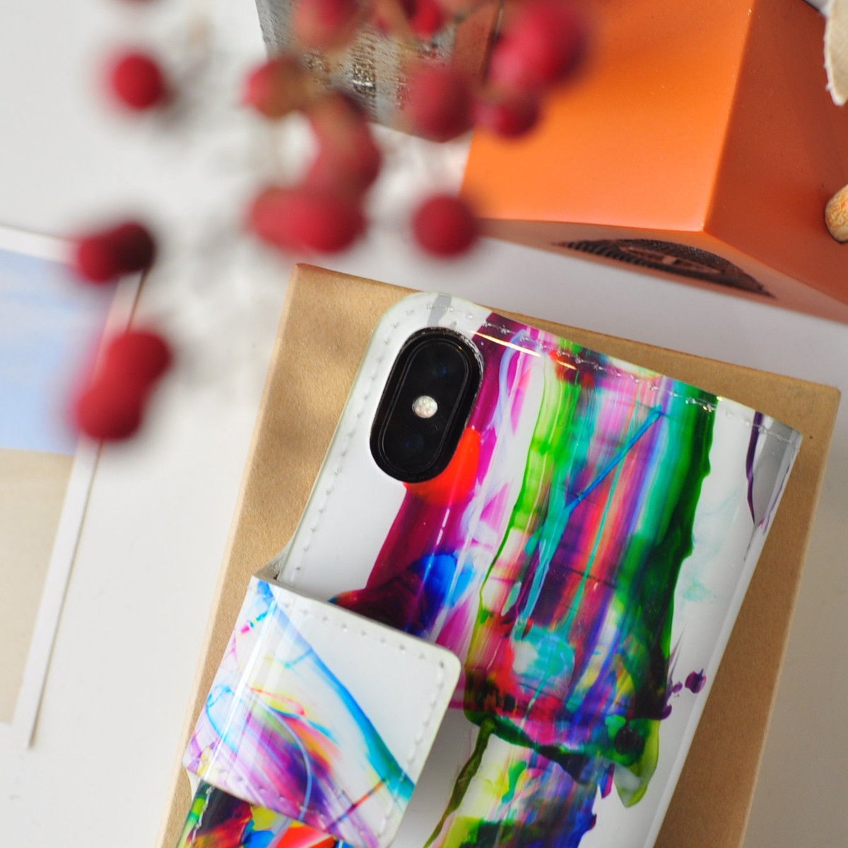 【新品未使用】【値下げしました】マクロマウロ iPhoneケース ☆ MACROMAURO (マクロマウロ) / iPHONE CASE for 10 (Hi