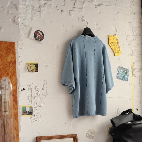 ★ 18SS EDWINA HORL / EH36KN-01 S/S KNIT(L.BLUE/M) ★