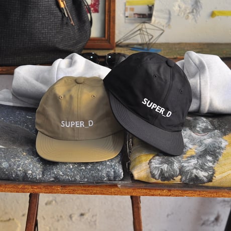 ★ SUPER Daily / LOGO NYLON CAP (BLACK&BEIGE) ★