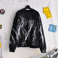 ☆ AW20 / WILLY CHAVARRIA  /  LS PAINT T  (BLACK) ☆