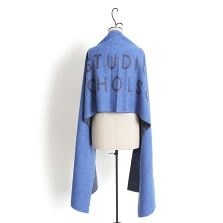 ☆  20AW / STUDIO NICHOLSON  /  LOGO SCARF  (NAVY/DK NAVY) ☆