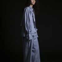 ★ 20SS /my beautiful landlet -  typewriter stripe shirt (NAVY) ★