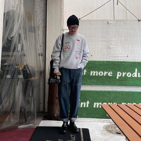 ★ AW24 特別制作アイテム / soe READY TO WEAR /  Company Logo Embroidery Sweat Shirt. (HEATHER GRAY) ★