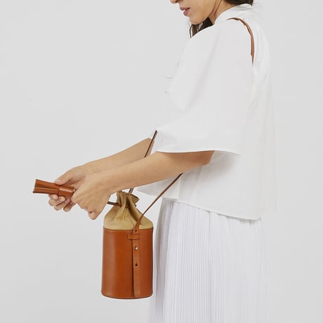 ★ Building Block /   Small Pail in Khaki Crinkle  ★