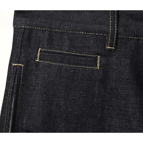 ☆  SS21 / STUDIO NICHOLSON  /  PYAD SUEDE-HEAD SLACK SELVEDGE DENIM PANTS (INDIGO) ☆