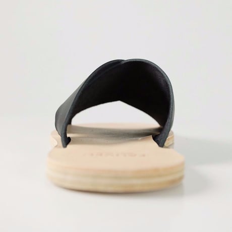 ★ FAUVEL - FLAT CROSS SANDAL (BLACK) ★