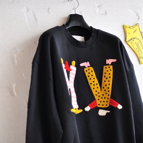 ★ 18AW NEW ! / HENRIK VIBSKOV - HV CHARACTERS SWEAT (BLACK) ★
