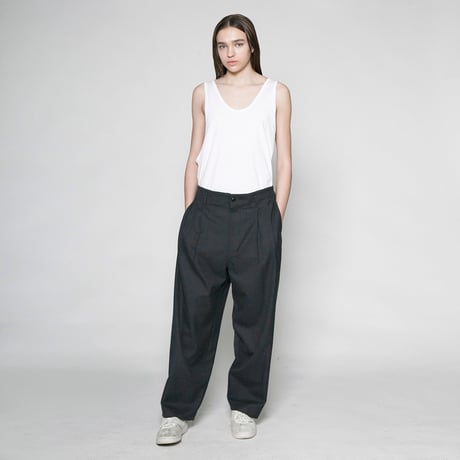 ★ AW20 / VOAAOV - washable wool wide pants(チャコール) ★