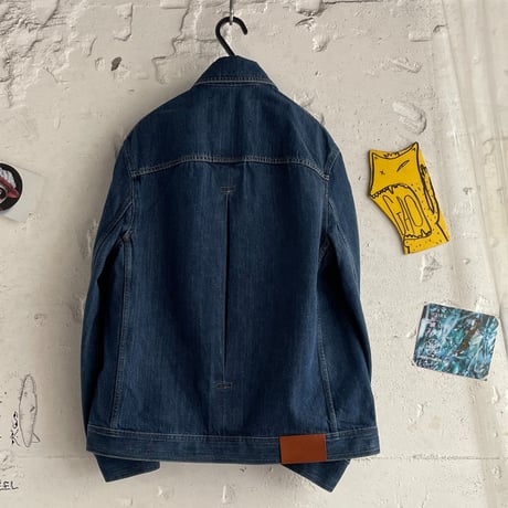 ☆  SS22 / STUDIO NICHOLSON  /  LAZAR ／ ENZYME WASHED DENIM JACKET (INDIGO) ☆