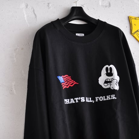 ☆ AW20 / WILLY CHAVARRIA  /  BAD RODANT RUFF NECK T  (BLACK) ☆