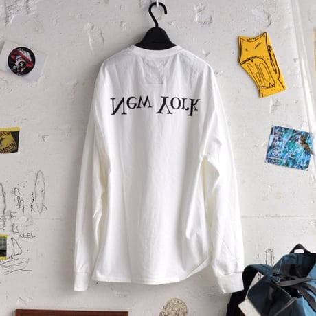 ★ ASSEMBLY NEW YORK / ヒント別注 LOGO L/S T SHIRT  (WHITE) ★