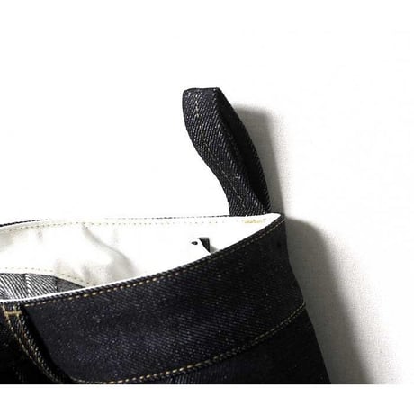 ☆  SS21 / STUDIO NICHOLSON  /  PYAD SUEDE-HEAD SLACK SELVEDGE DENIM PANTS (INDIGO) ☆