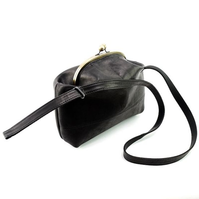 macromauro マクロマウロ ganma [black] がま口バッグ macromauro マクロマウロ ganma [black] ガンマ がま口バッグ