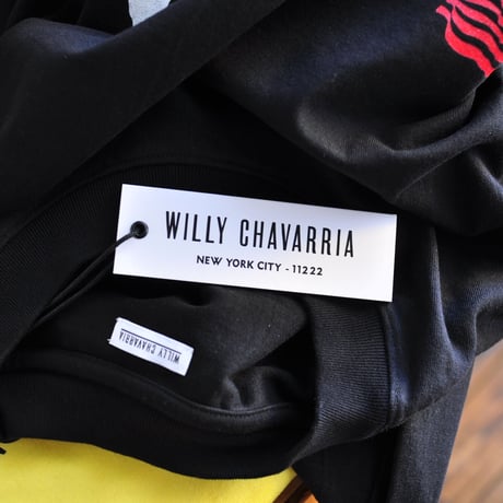 ☆ AW20 / WILLY CHAVARRIA  /  BAD RODANT RUFF NECK T  (BLACK) ☆