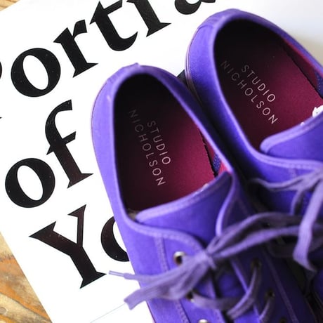 ☆  NEW ! / STUDIO NICHOLSON  /  Merino Vulcanised Sole Canvas Shoe (Ultra Violet) ☆