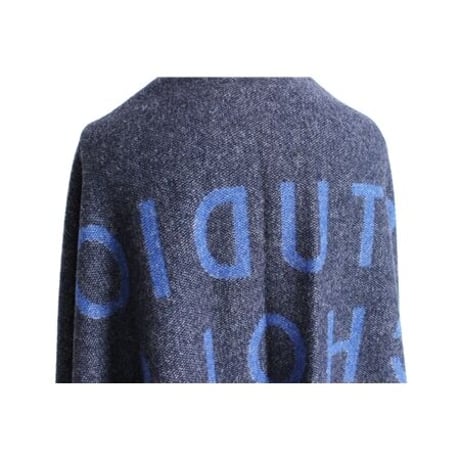 ☆  20AW / STUDIO NICHOLSON  /  LOGO SCARF  (NAVY/DK NAVY) ☆
