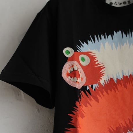 ★ 18SS NEW ! / HENRIK VIBSKOV - WING WANG MONSTER TEE (BLACK) ★