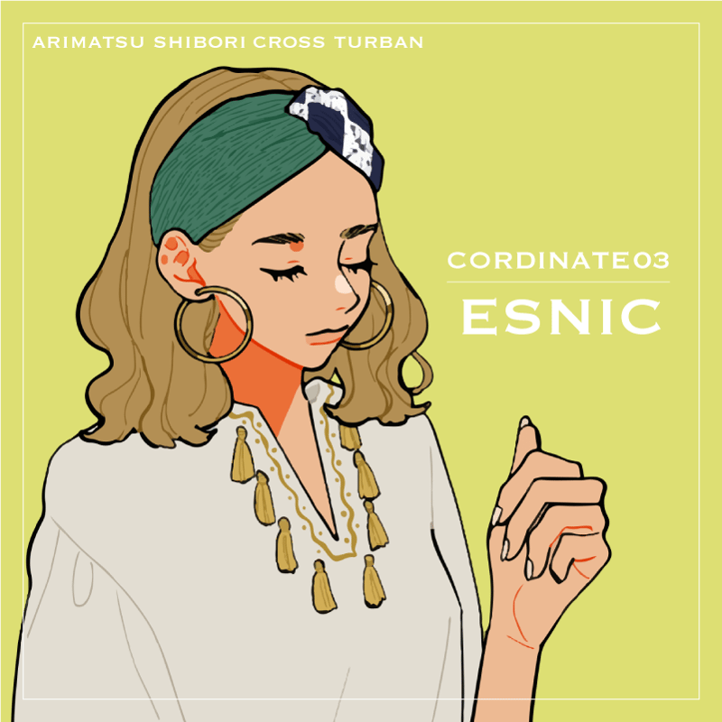 有松絞りクロスターバン | ツグモノストア-TSUGUMONO-