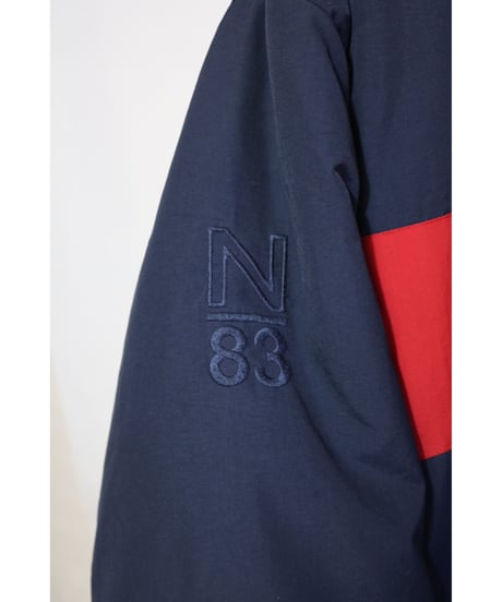 【古着】NAUTICA REVERSIBLE DOWN JACKET Navy/Red/Ivory Size XXL