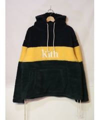 KITH SHERPA DOUBLE POCKET HOODIE SOLAR YELLOW Size L