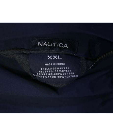 【古着】NAUTICA REVERSIBLE DOWN JACKET Navy/Red/Ivory Size XXL