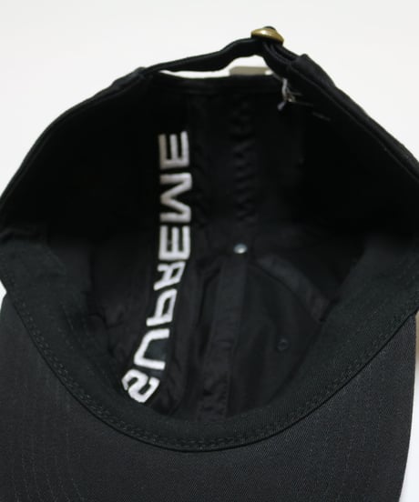 Supreme 2018FW Stripe 6 Panel Cap Black