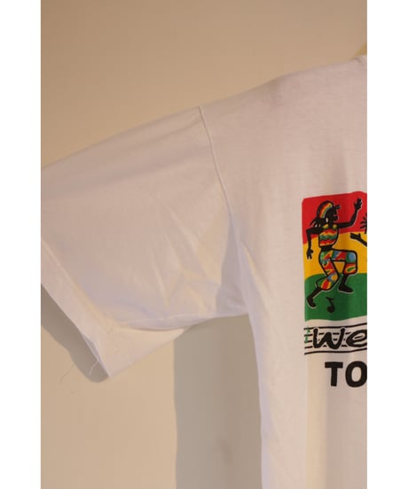 【古着】PARADISE WE BE JAMMIN‘ TORTOLA B.V.I. T White Size M