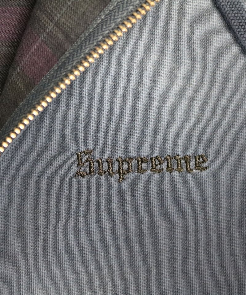A*.様 Supreme ネイビー ジップアップジャケット L SUPREME シュプリーム ジップアップパーカー ブルー Lサイズ