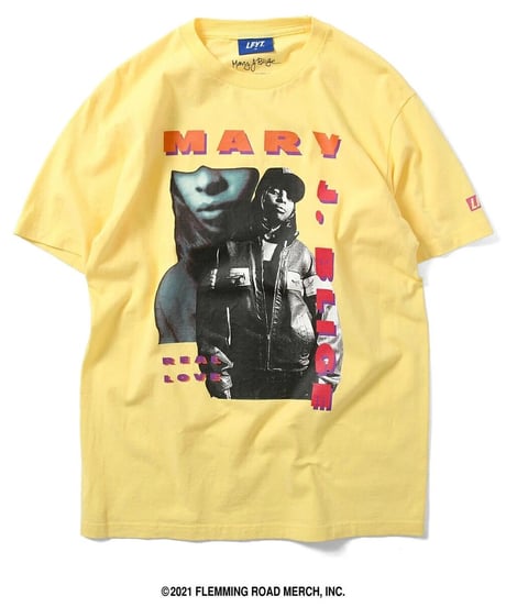 LFYT Mary J Blige SS T YELLOW Size M