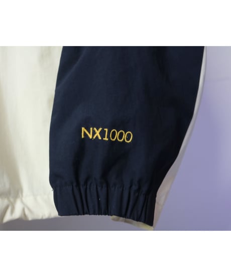 【古着】NAUTICA NYLON JACKET White/Navy/Yellow Size XL