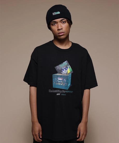 LFYT × fatbeats LONG BEANIE Black