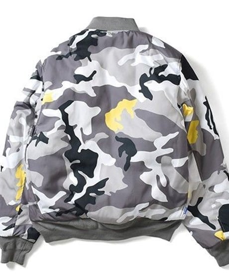 Lafayette CAMO REVERSIBLE FLIGHT JACKET MILITARY GREEN <M>