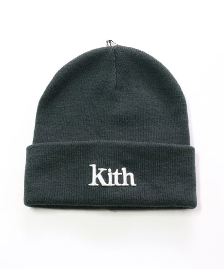 KITH Serif Beanie Green キス　ビーニー　ニット