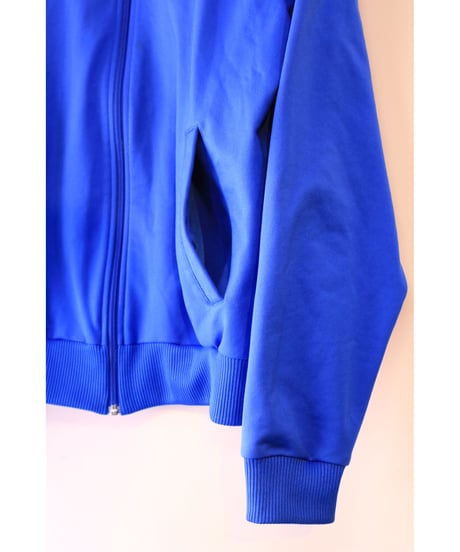 【古着】ADIDAS JERSEY TRACK TOP Orange/Blue Size L