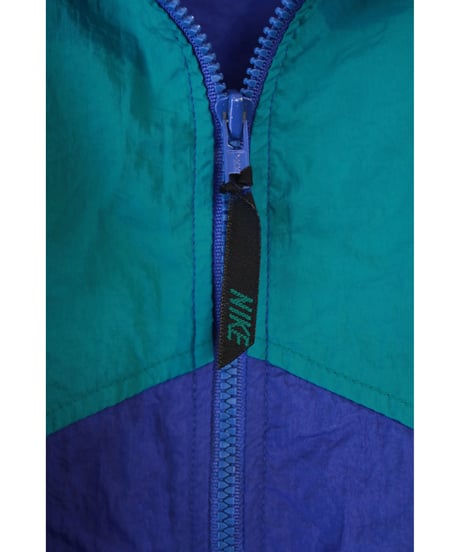 【古着】NIKE NYLON JACKET Green/Blue Size M