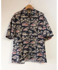 【古着】PIERRE CARDIN BOTANICAL SS SHIRTS Black Size L