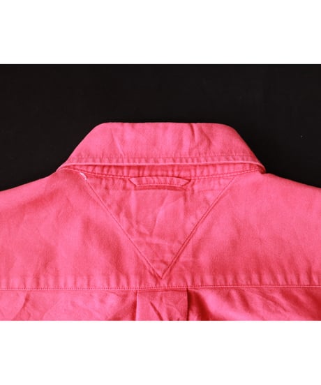 【古着】TOMMY HILFIGER SS BD SHIRTS Pink Size L