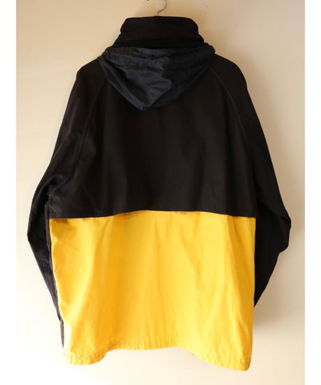 【古着】NAUTICA NYLON JACKET Black/Yellow Size XL
