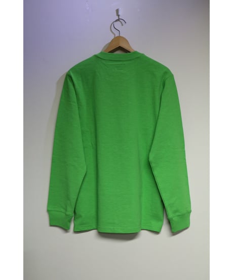 Supreme FW18KN50 M Main L/S Pocket Tee Lime Green M size