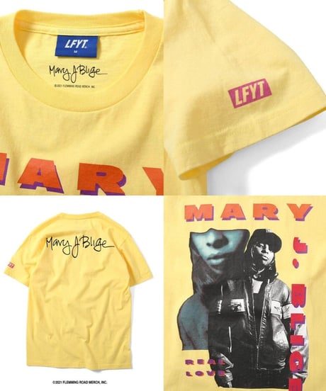 LFYT Mary J Blige SS T YELLOW Size M