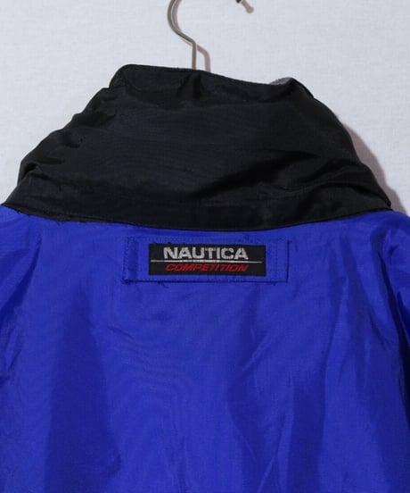 【古着】NAUTICA DOWN FLEECE REVERSIBLE JACKET Blue/Yellow/Grey Size XL