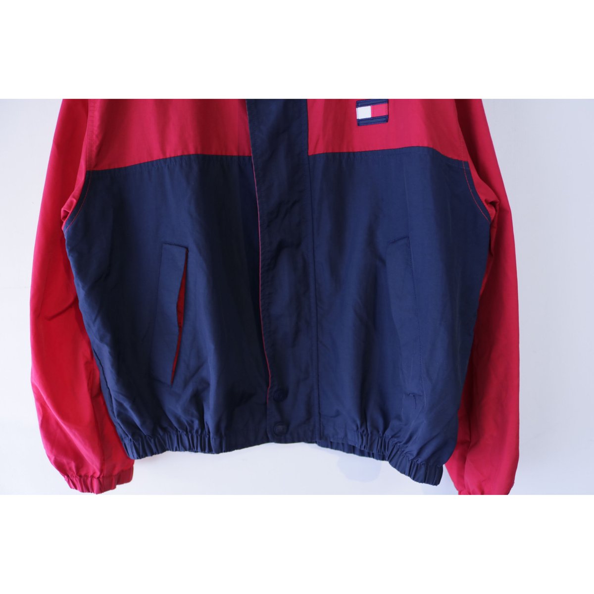 古着】TOMMY HILFIGER NYLON JACKET Red/Navy Size L