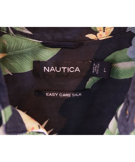 【古着】NAUTICA ALOHA SHIRT Navy Size L
