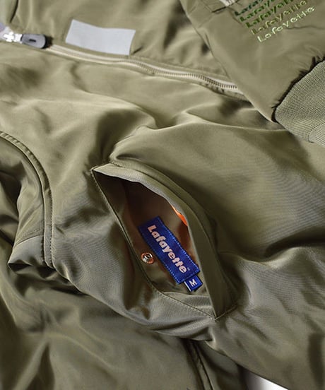 Lafayette CAMO REVERSIBLE FLIGHT JACKET MILITARY GREEN <M>