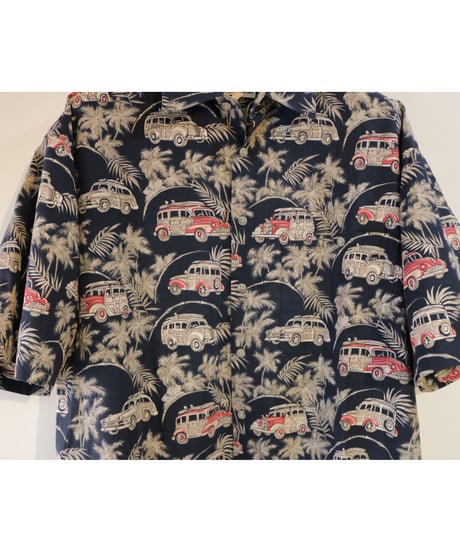 【古着】PIERRE CARDIN BOTANICAL SS SHIRTS Black Size L